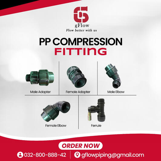 GFLOW PP COMPRESSION FITTING